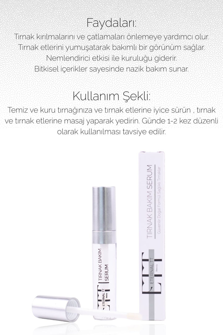 Eternal TT Doğal Tırnak Bakım Serumu – Bitkisel Yağ Karışımı ile Güçlü ve Sağlıklı Tırnaklar